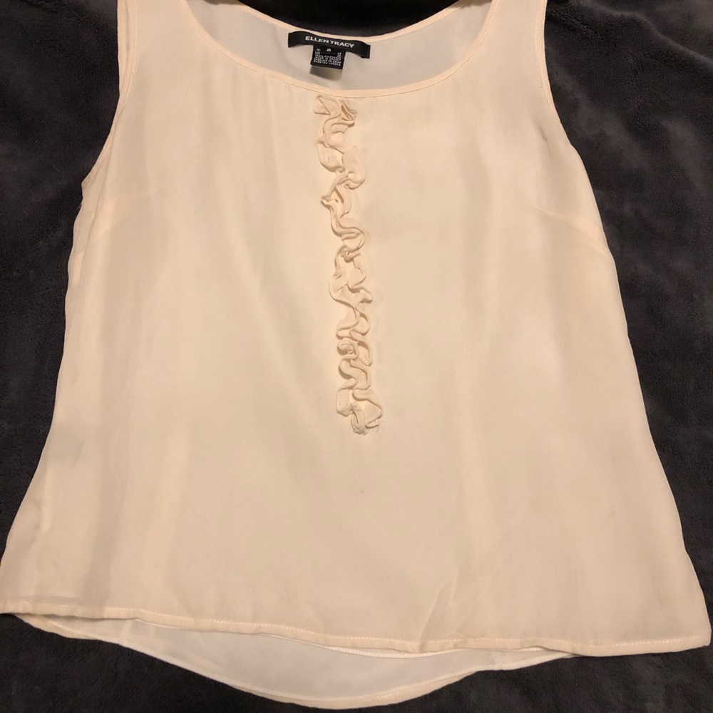 Ellen Tracy silk sleeveless top - Size 2